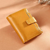 Retro Cowhide Women Wallet Short Zipper Coin Purse