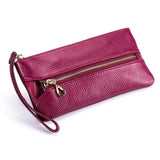 Leather Women Long Wallet Wristband Clutch Travel Purse Key Wallets
