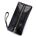 Leather Women Long Wallet Wristband Clutch Travel Purse Key Wallets