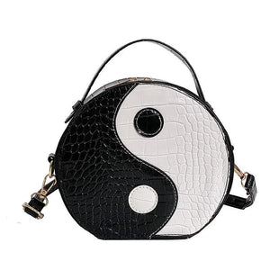 Shoulder Bags Crossed-body TAI JI Style Handbags Round Womans Bags