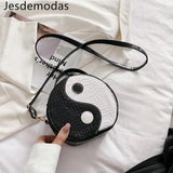 Shoulder Bags Crossed-body TAI JI Style Handbags Round Womans Bags