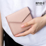 5-color Leather Short Wallet Women's Bag RFID Handbag