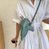 Shark Crossbody Shoulder Bag Mini Messenger Wallets for Women