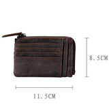 Retro Leather Wallet Large Capacity Driver's Bag