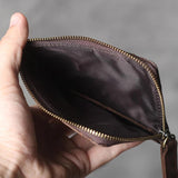 Retro Leather Wallet Large Capacity Driver's Bag