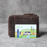 Retro Leather Wallet Large Capacity Driver's Bag