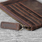 Retro Leather Wallet Large Capacity Driver's Bag