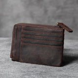 Retro Leather Wallet Large Capacity Driver's Bag
