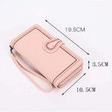 Embroidered Women's Wallet Long Clutch Zip Phone Bag