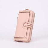 Embroidered Women's Wallet Long Clutch Zip Phone Bag