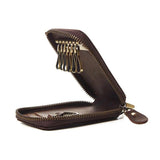 Retro Cowhide Car Key Case - Crazy Horse Leather