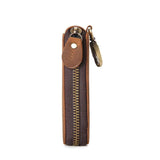 Retro Cowhide Car Key Case - Crazy Horse Leather