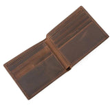 Men's Crazy Horse Leather Wallet Multi-card Retro Men's Wallet