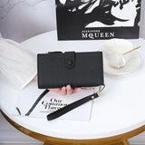 High Cow Leather RFID Wallet Women Hasp Zipper Walets Leather Female Purse Long