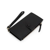 High Cow Leather RFID Wallet Women Hasp Zipper Walets Leather Female Purse Long