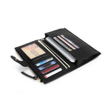 High Cow Leather RFID Wallet Women Hasp Zipper Walets Leather Female Purse Long