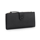 High Cow Leather RFID Wallet Women Hasp Zipper Walets Leather Female Purse Long