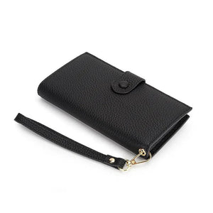 High Cow Leather RFID Wallet Women Hasp Zipper Walets Leather Female Purse Long