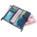 Women's Long Clutch Wallet Zipper Pu Mobile Phone Bag