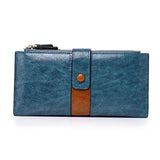Women's Long Clutch Wallet Zipper Pu Mobile Phone Bag