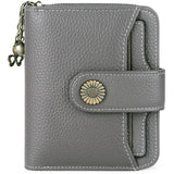 Leather Lady's Short Wallet Multi-function Mini Wallet