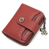 Leather Lady's Short Wallet Multi-function Mini Wallet