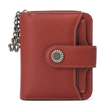 Leather Lady's Short Wallet Multi-function Mini Wallet