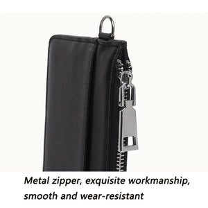Men's Leather Wallets Business Handbags Large-capacity Clutch Bag