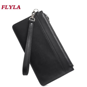 Men's Leather Wallets Business Handbags Large-capacity Clutch Bag