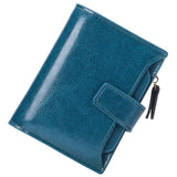 Leather Wallet Women's Short Multi-Functional Zip Wallet