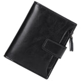 Leather Wallet Women's Short Multi-Functional Zip Wallet