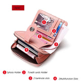 RFID Leather Wallet Forever Young Wallet for Women