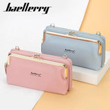 Women Long Wallet Zipper Crossbody Bags Large Capacity
