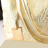 Women's Crocodile Pattern Handbag Large Capacity Shoulder Bag