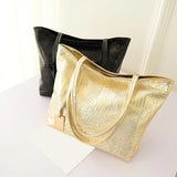 Women's Crocodile Pattern Handbag Large Capacity Shoulder Bag