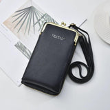 Women's Large Wallet Single Shoulder Messenger Solid Mobile Phone Holder