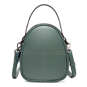 Women's Leather Shell Casual Messenger Bag