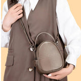 Women's Leather Shell Casual Messenger Bag