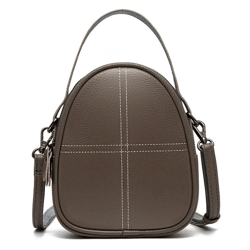 Women's Leather Shell Casual Messenger Bag