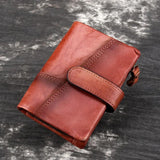 RFID Short Wallet Bifold Purse Vintage Style Wallets