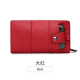 Soft Leather Zipper Long Handbag Women Wallet