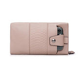 Soft Leather Zipper Long Handbag Women Wallet