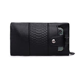 Soft Leather Zipper Long Handbag Women Wallet