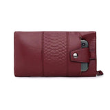 Soft Leather Zipper Long Handbag Women Wallet