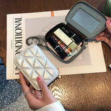 Sheepskin Leather Lipstick Bag For Women Leather Coin Purse