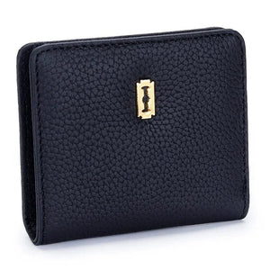 Women's Bifold Leather Wallet Slim Small Purse Money Bag