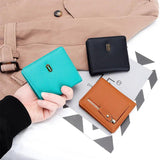 Women's Bifold Leather Wallet Slim Small Purse Money Bag
