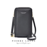 Small Shoulder Bag Touch Screen Phone Pocket Cellphone Wallet Women Mini PU Leat