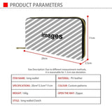 Cat Floral Printing Long Ladies Wallet Waterproof Leather Wallet Money Bag