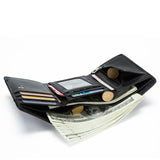 WM81 Women Patchwork Short Wallets Vintage Purse Money Bag